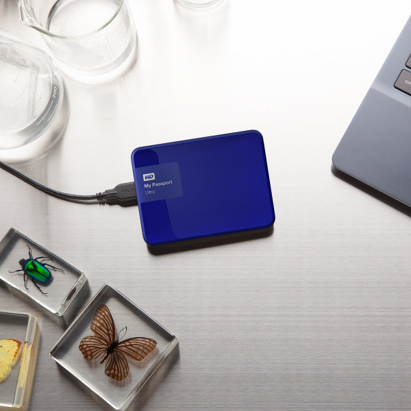 НЖМД WD 2.5 USB 3.0 1TB My Passport Ultra Noble Blue